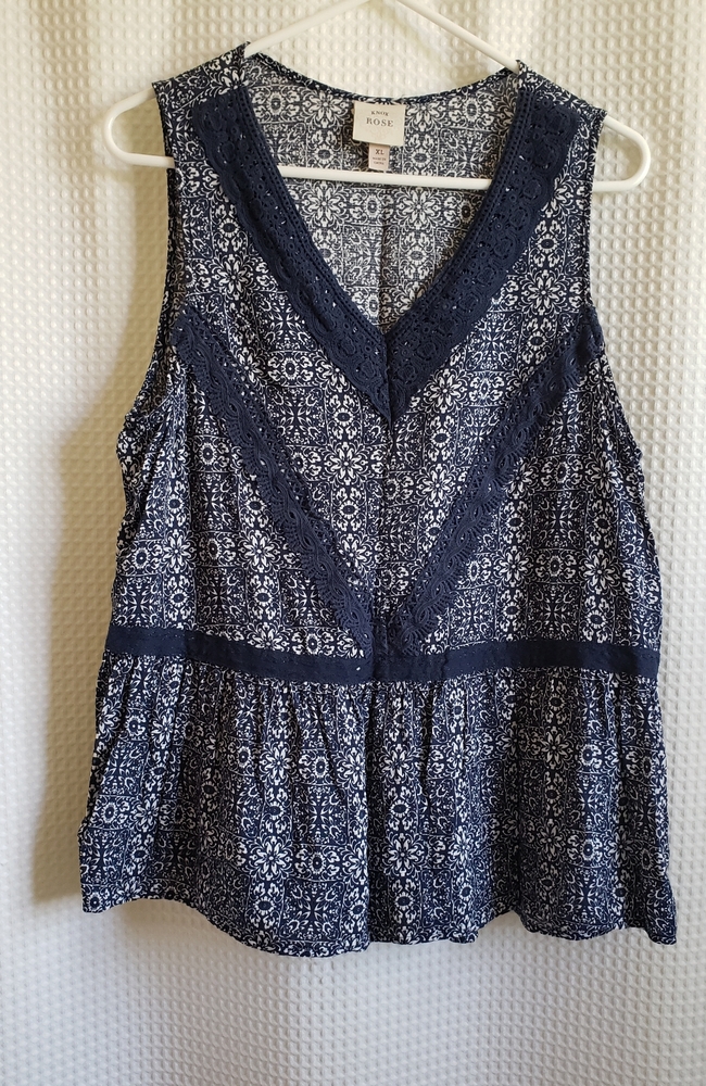 Breezy Knox Rose sleeveless top.